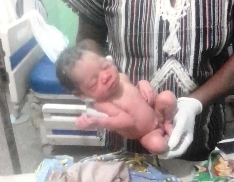 Day-old baby abandoned in an uncompleted building