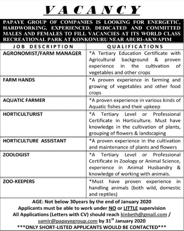 Job advertisements in today???s newspaper