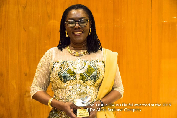 Minister of Communication Mrs Ursula Owusu-Ekuful