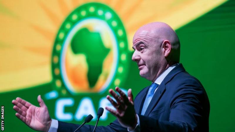 Image result for gianni infantino afcon"