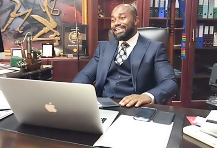 Dr Daniel McKorley in his office