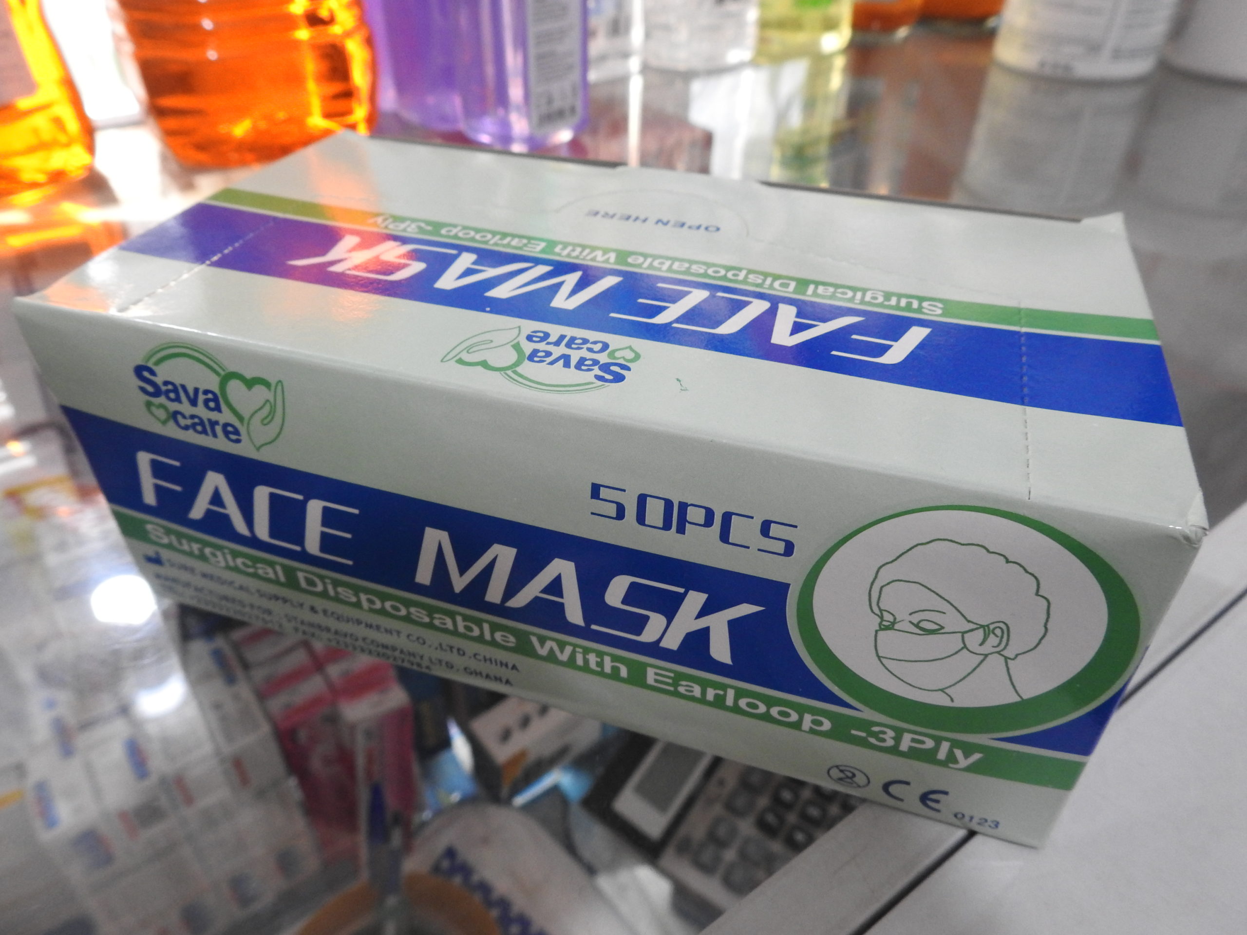 Last face mask box in a shop