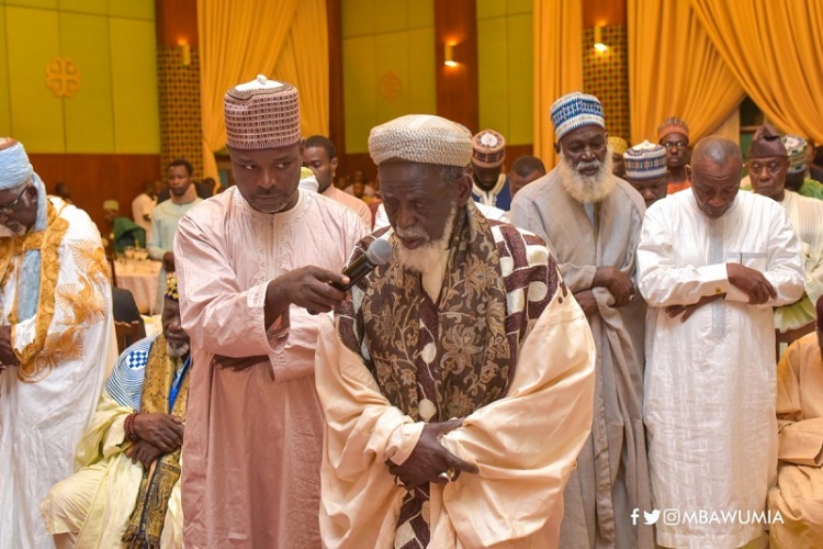 Chief Imam leading prayers during Ramadan