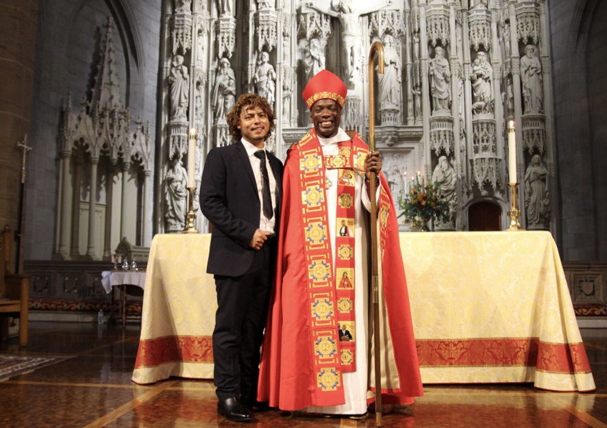 The Rt. Rev. Deon Kevin Johnson (right) with his husband, . He is the first openly gay Black bishop in the Episcopal Diocese of Missouri’s 179-year history -- Photo Credit: Diocese of Missouri