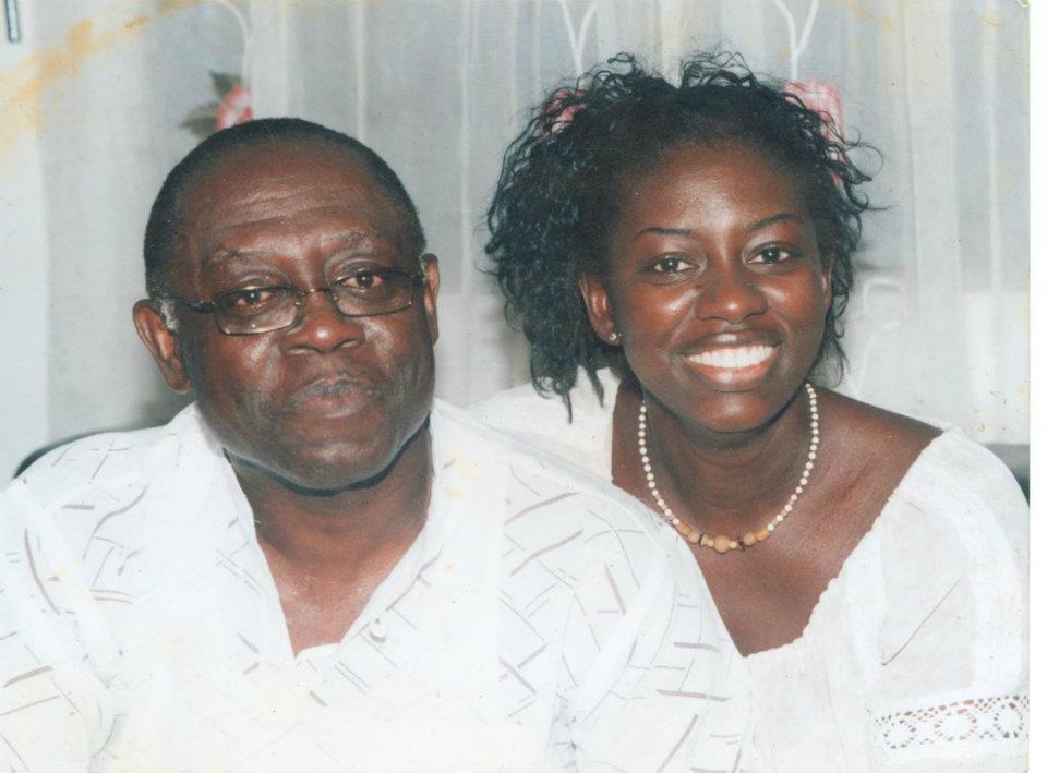 Sheila Bartels and her father Kwamena Bartels