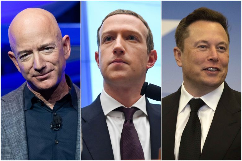 Bezos, Zuckerberg and Musk