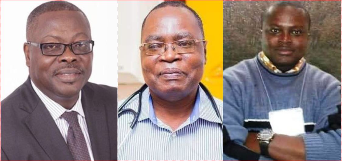 Professor Jacob Plange-Rhule (L), Dr Richard Kisser (M) and Dr Harry Owusu Boateng (R)