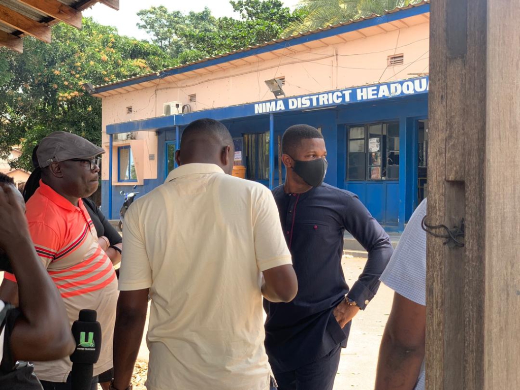 Some members of the NDC at the Nima Police Station