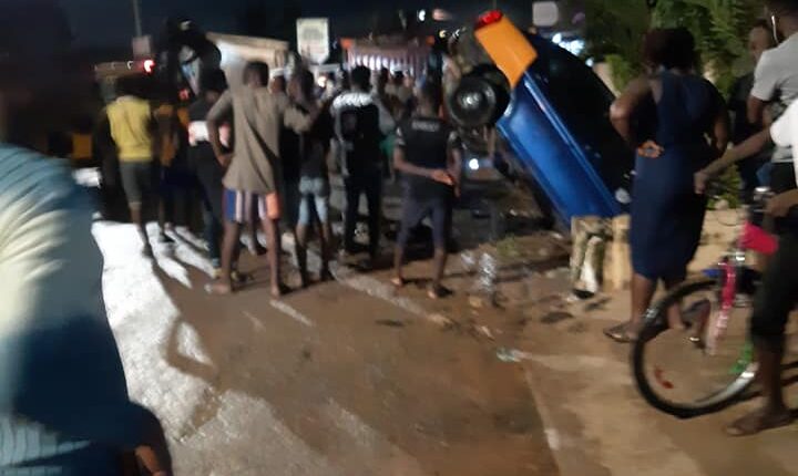 Gutter ‘Swallows’ Taxi In Accra Rains 2