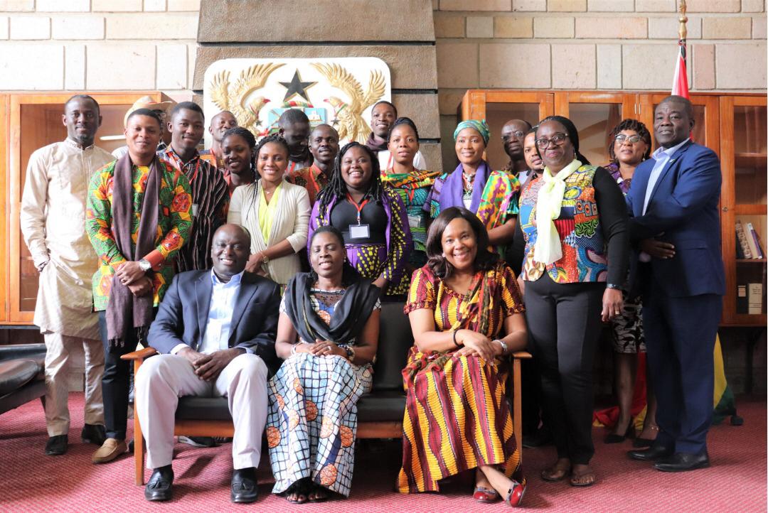    Courtesy call: Youth Leaders for Health with Ghana Ambassador to Ethiopia,  January 2020.
