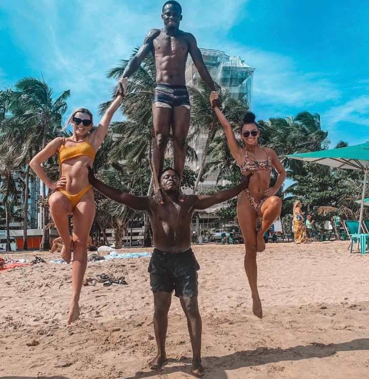 A beach practice in Brazil