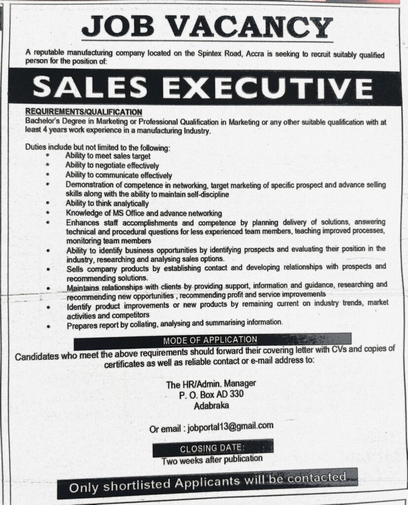 Wednesday Advertised Jobs In Newspapers Today
