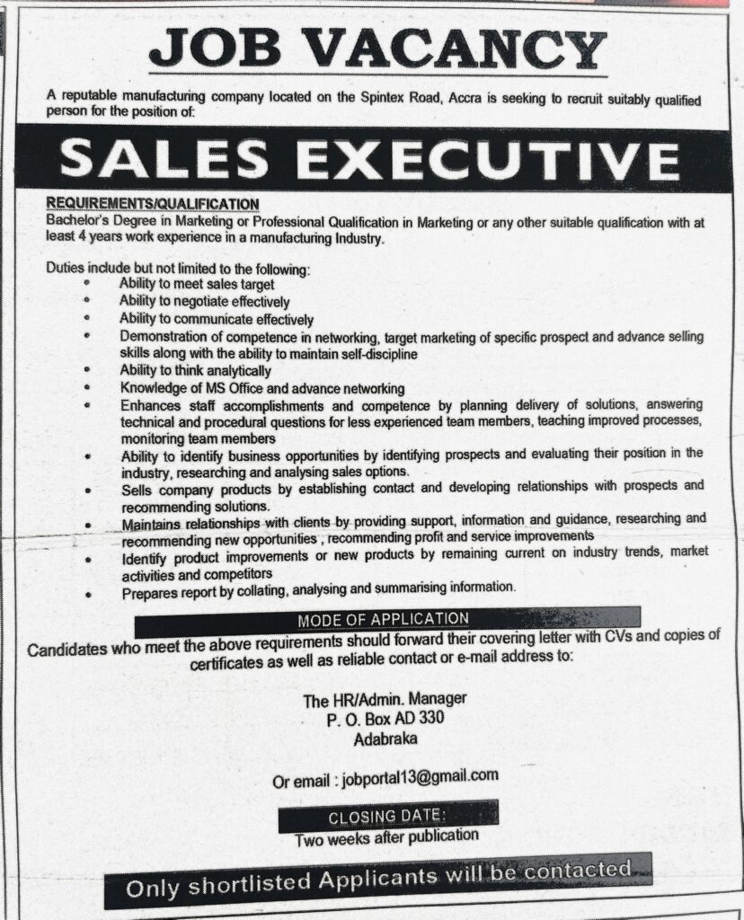 job advertisement newspaper