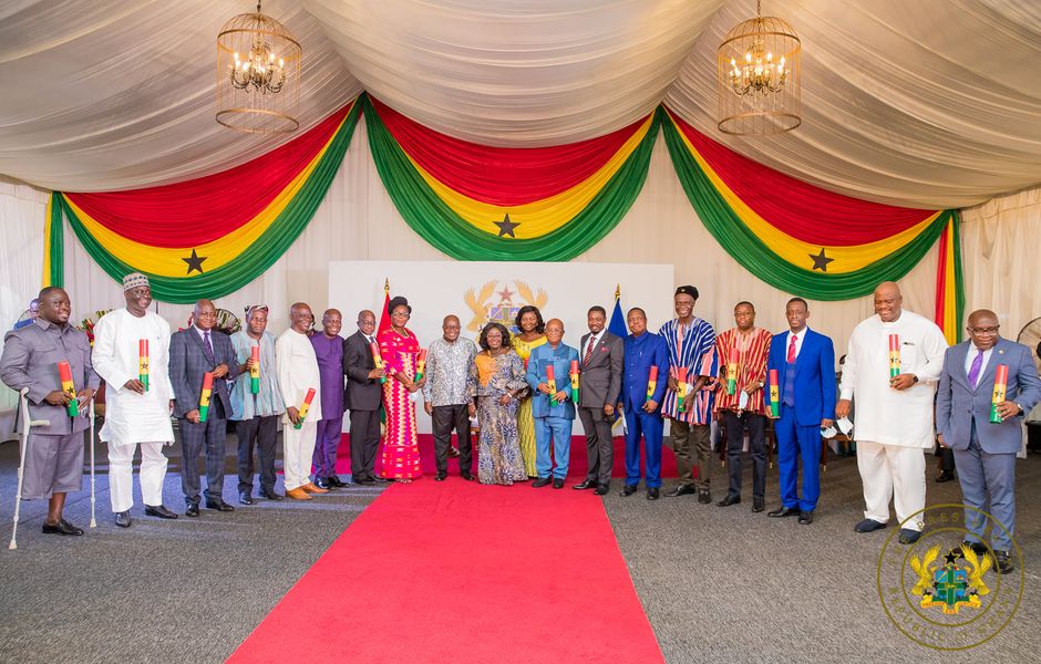 President Akufo-Addo and the new regional ministers