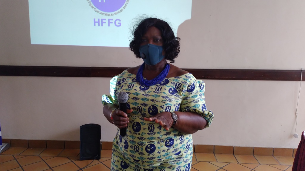 Executive Director of Hope for Future Generations (HFFG), Mrs Cecilia Lodonu-Senoo