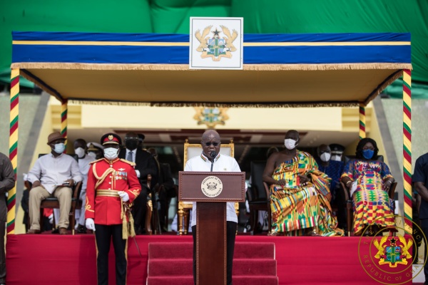 President Akufo-Addo addressed the nation at 64th Independence Day anniversary