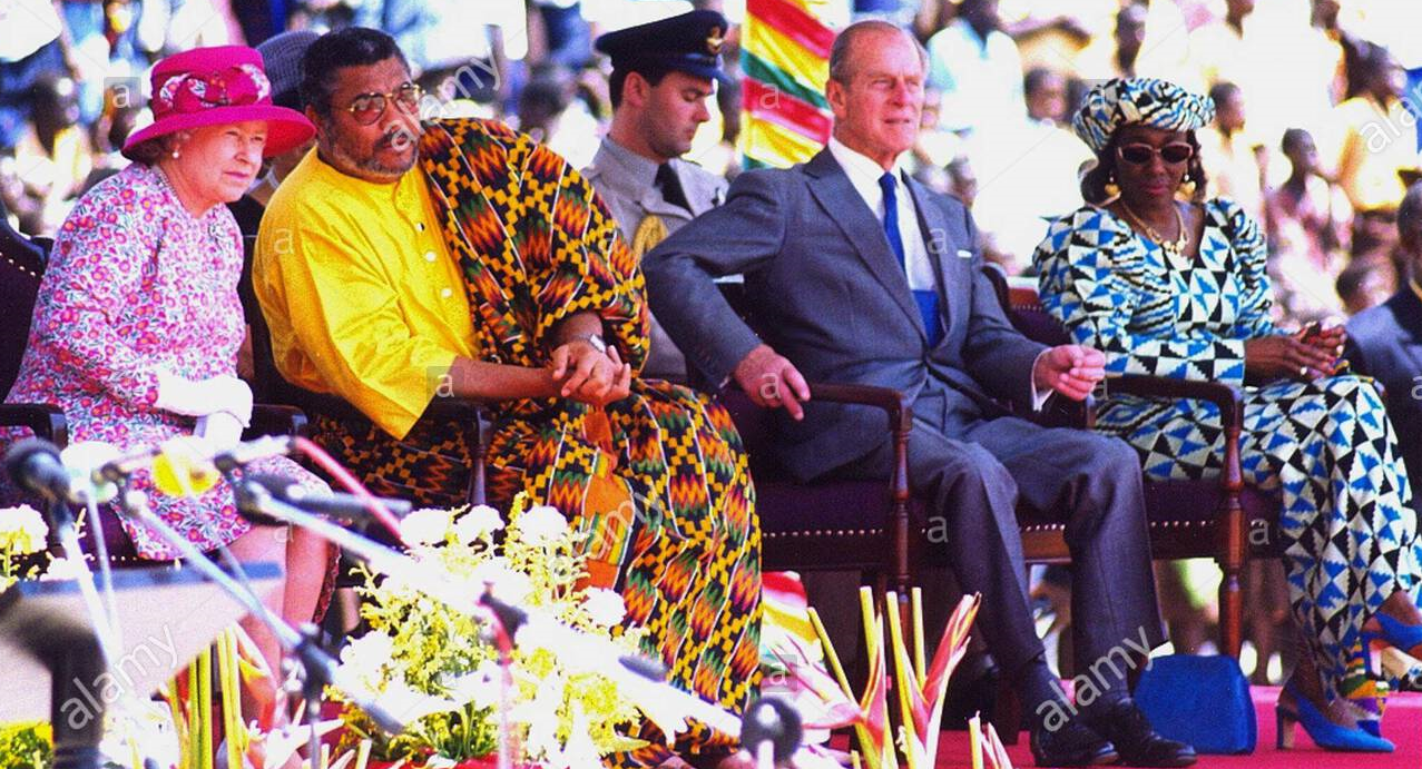 Hm The Queen Elizabeth Ii, Prince Philip And Dr Nkrumah Arrive At