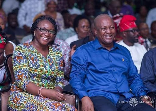 Mrs Joyce Bawah Mogtari and Former President John Dramani Mahama