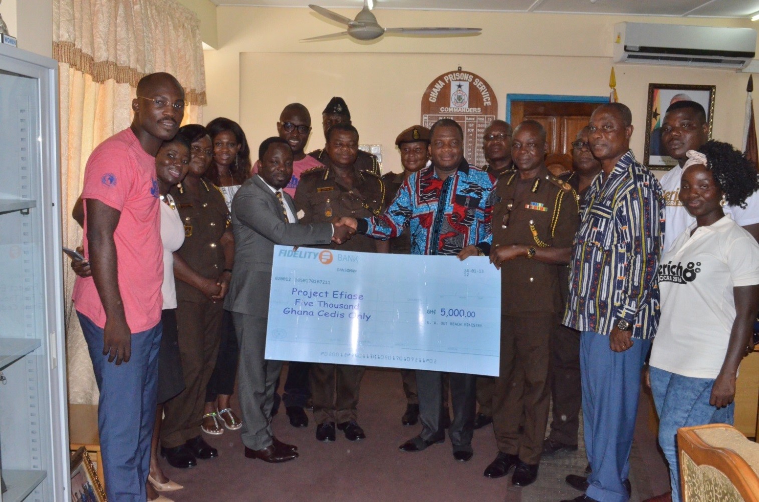 Fidelity Bank donation towards 'Project Efiase'