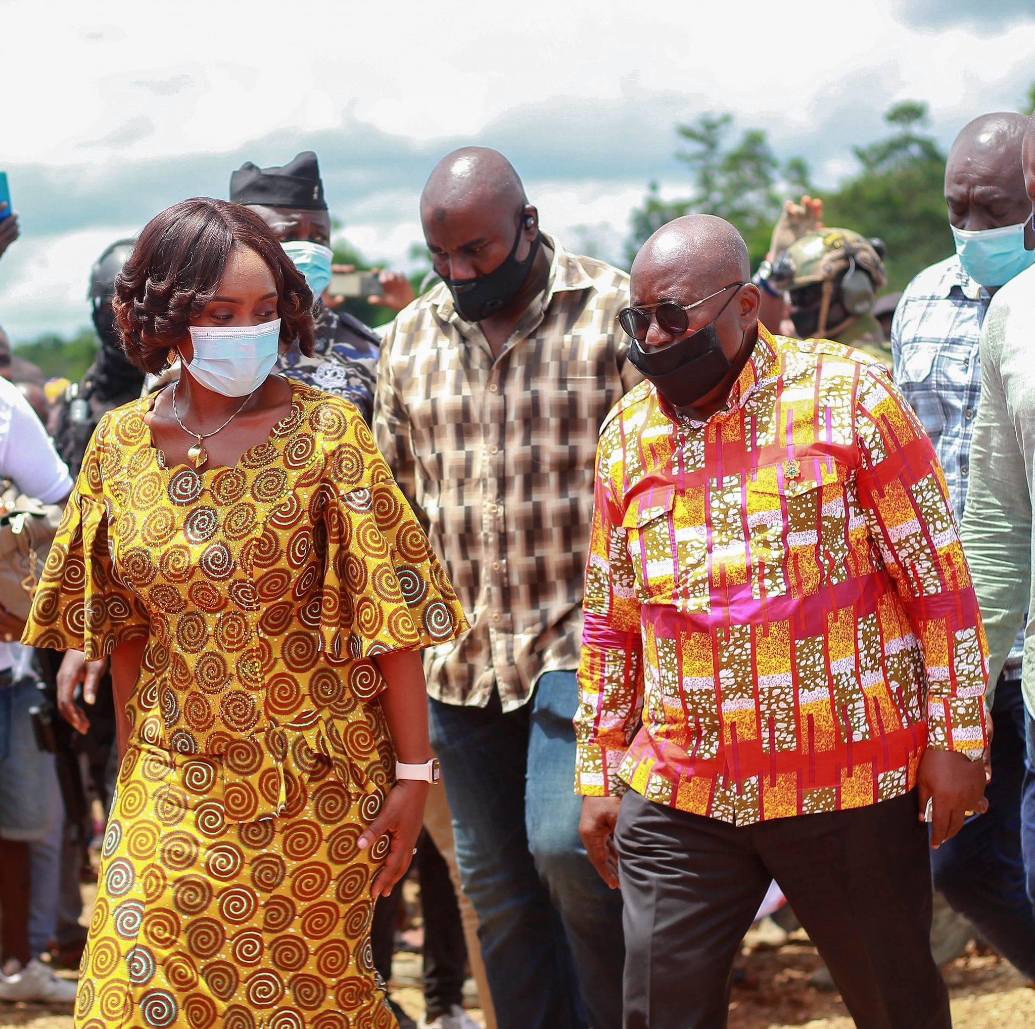 Abena Osei-Asare and President Nana Akufo-Addo