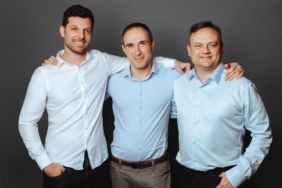 Fireblocks' cofounders (from left to right): Idan Ofrat, CTO; Michael Shaulov CEO; Pavel Berengoltz, VP of R&D FIREBLOCKS