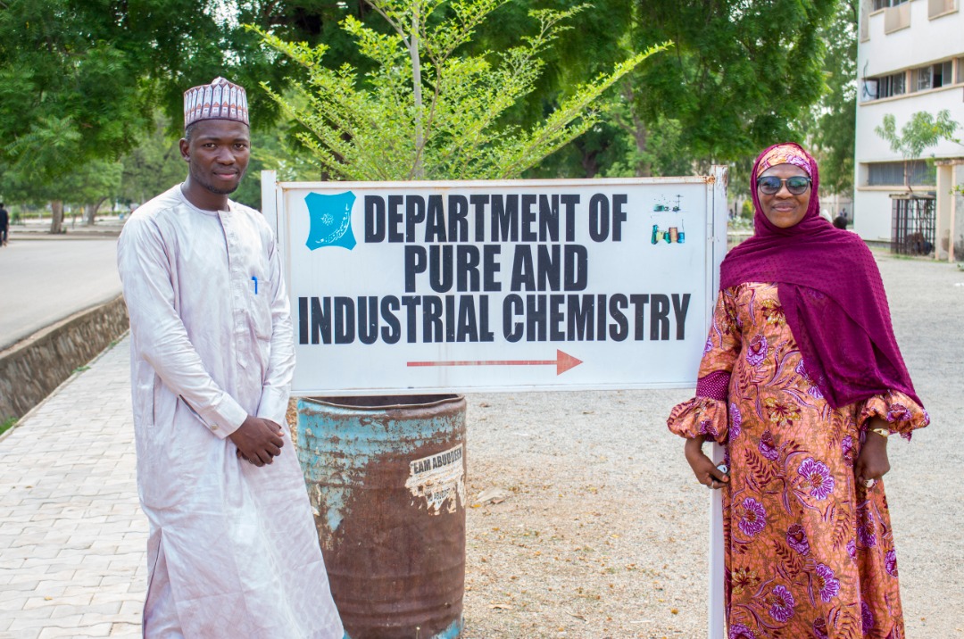 Prof Sai'id and one of her students at the Bayero University, Kano, Nigeria.