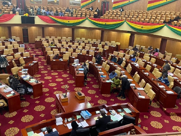 Osei-Kyei-Mensah-Bonsu-is-seen-in-a-seat-other-than-the-seat-of-Majority-Leader