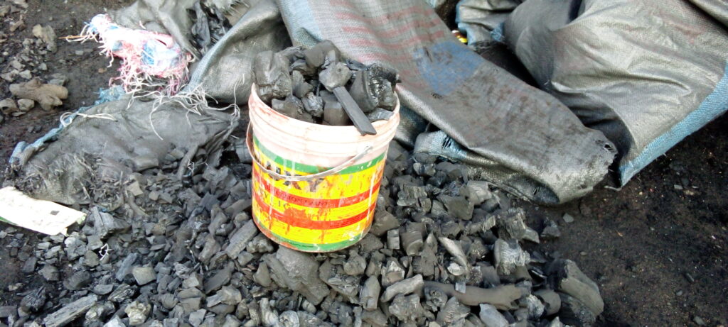 Quantity of charcoal sold at GH₵10.00