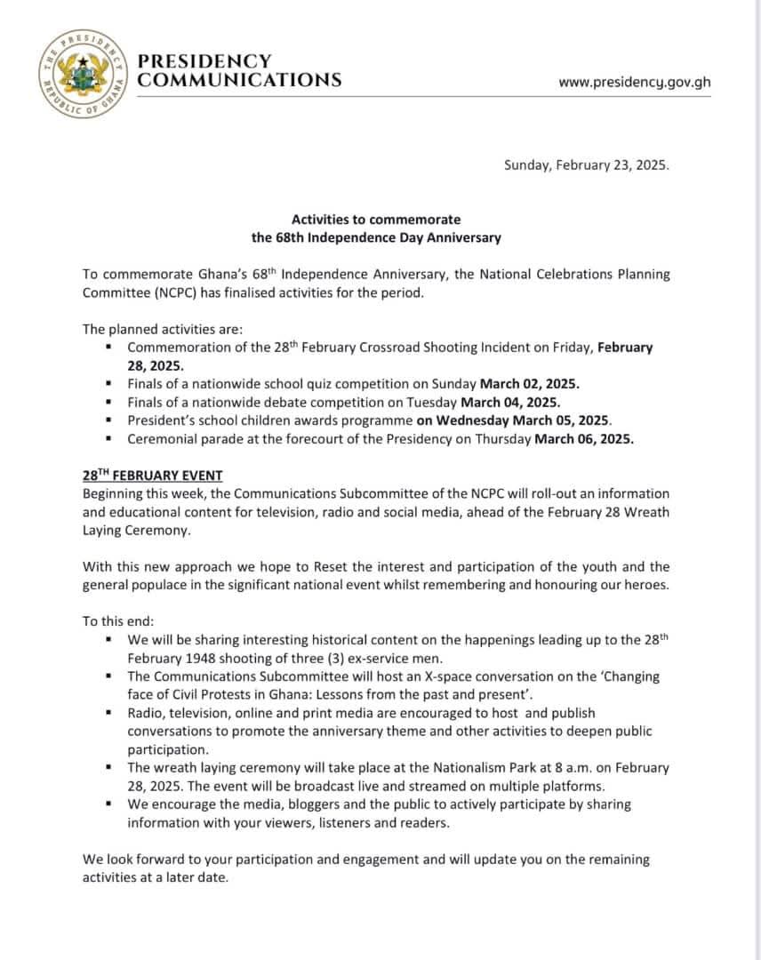 Independence Celebration